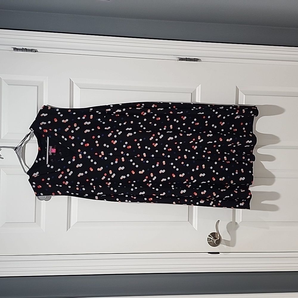 Vince Camuto sleeveless polka dot dress size 2x